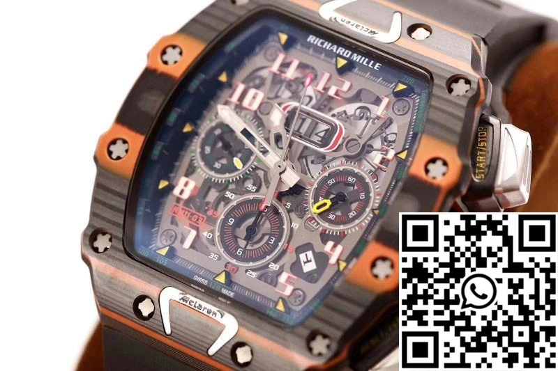 Richard Mille RM011-03 McLaren Automatic Flyback Chronograph KV Factory Skeleton Dial OnTrend 2327