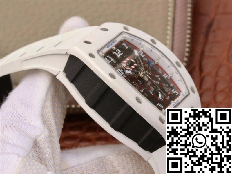Affordable Richard Mille RM011 Chronograph KV Factory White Hollow Dial 2332