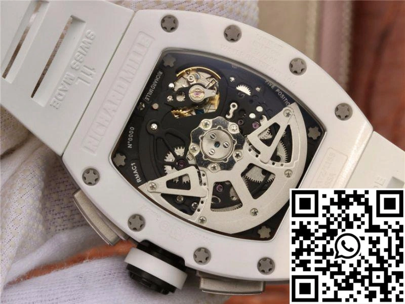 Affordable Richard Mille RM011 Chronograph KV Factory White Hollow Dial 2332