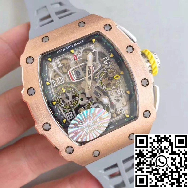 Trendsetting Richard Mille RM011 Felipe Massa Chronograph KV Factory Rose Gold Skeleton Dial 2335