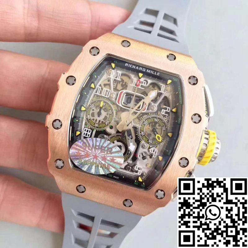 Trendsetting Richard Mille RM011 Felipe Massa Chronograph KV Factory Rose Gold Skeleton Dial 2335