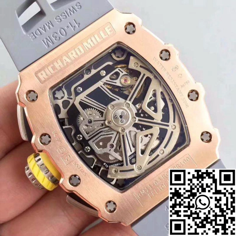 Trendsetting Richard Mille RM011 Felipe Massa Chronograph KV Factory Rose Gold Skeleton Dial 2335