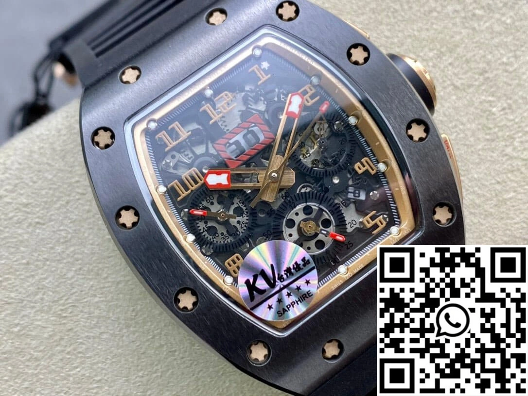 Richard Mille RM011 KV Factory Black Ceramic Skeleton Dial AllSeason 2313