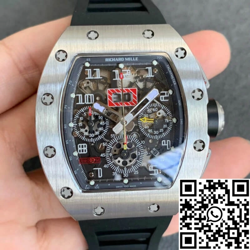 Richard Mille RM011 KV Factory Black Rubber Strap WeatherProof 2328