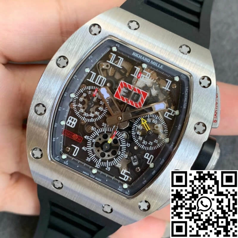 Richard Mille RM011 KV Factory Black Rubber Strap WeatherProof 2328