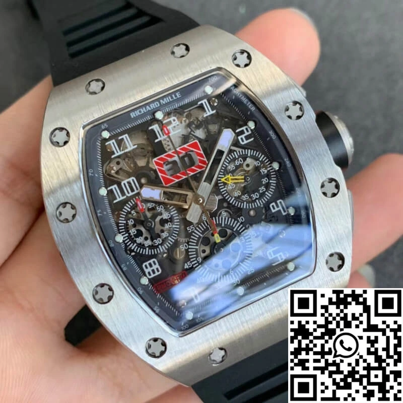 Richard Mille RM011 KV Factory Black Rubber Strap WeatherProof 2328