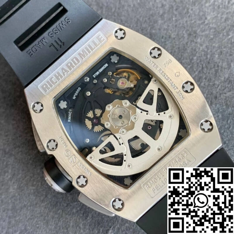 Richard Mille RM011 KV Factory Black Rubber Strap WeatherProof 2328
