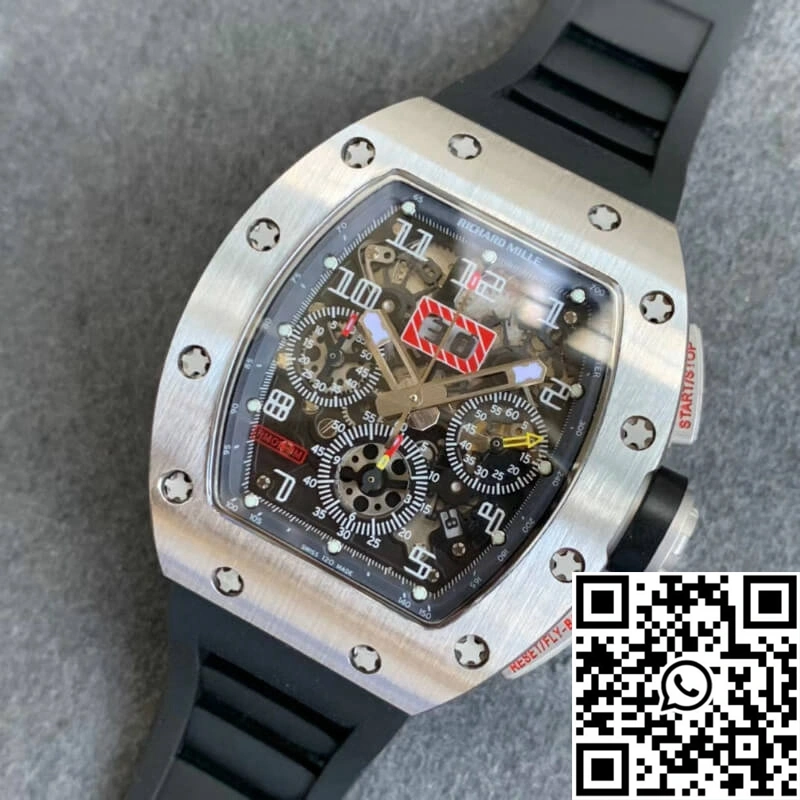 Richard Mille RM011 KV Factory Black Rubber Strap WeatherProof 2328