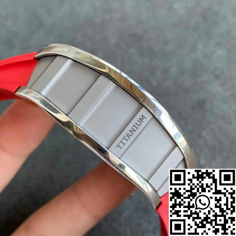 Sleek Richard Mille RM011 KV Factory Red Rubber Strap 2307
