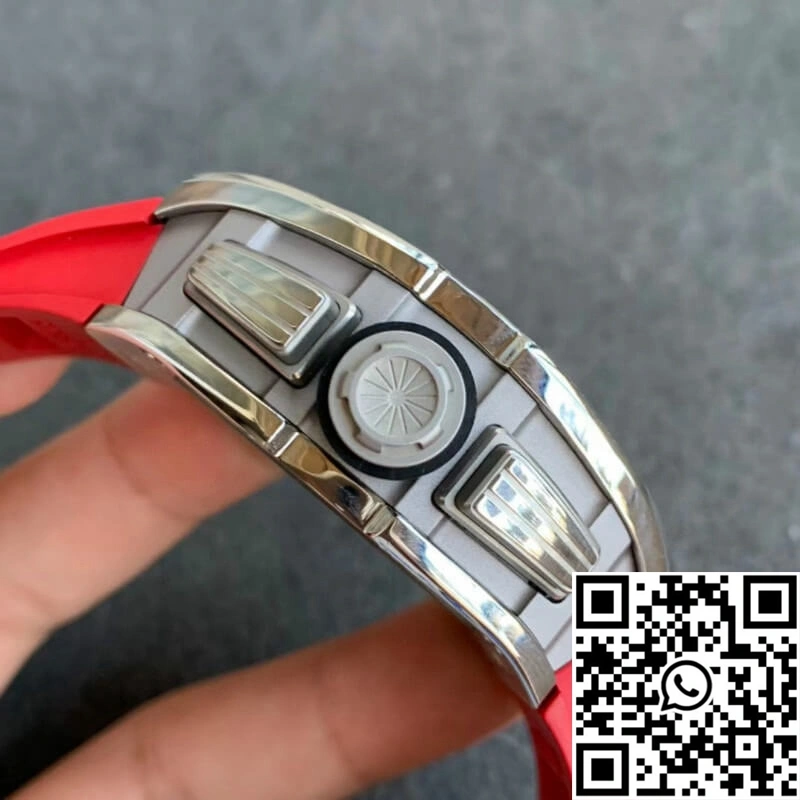 Sleek Richard Mille RM011 KV Factory Red Rubber Strap 2307