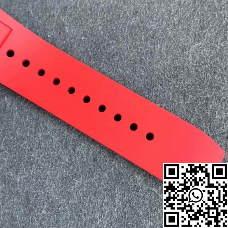 Sleek Richard Mille RM011 KV Factory Red Rubber Strap 2307
