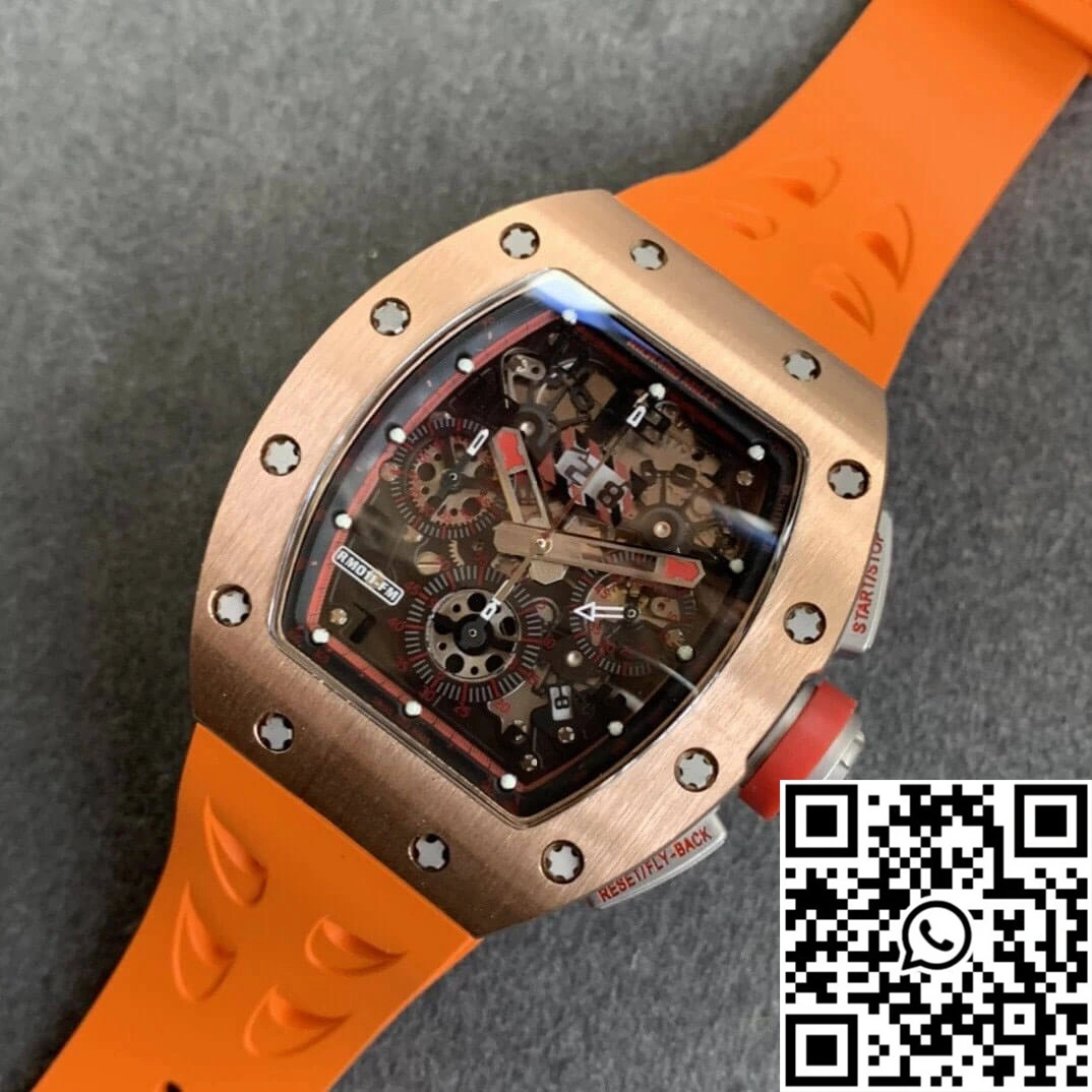 Richard Mille RM011 KV Factory Rose Gold Durable 2323