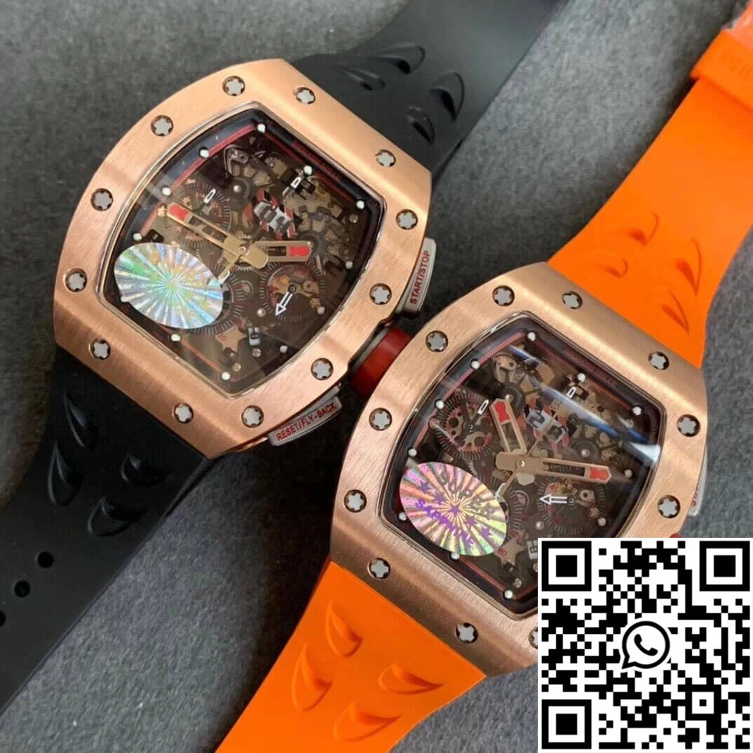 Richard Mille RM011 KV Factory Rose Gold Durable 2323