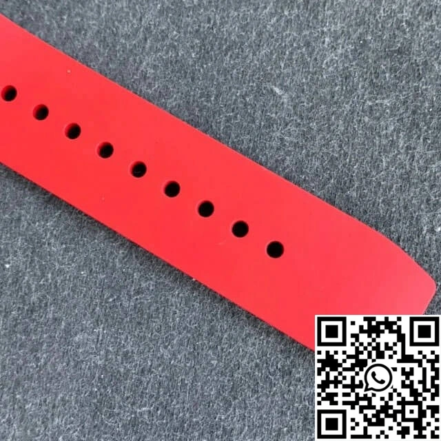 SunProtective Richard Mille RM011 KV Factory Titanium Case Red Strap 2321