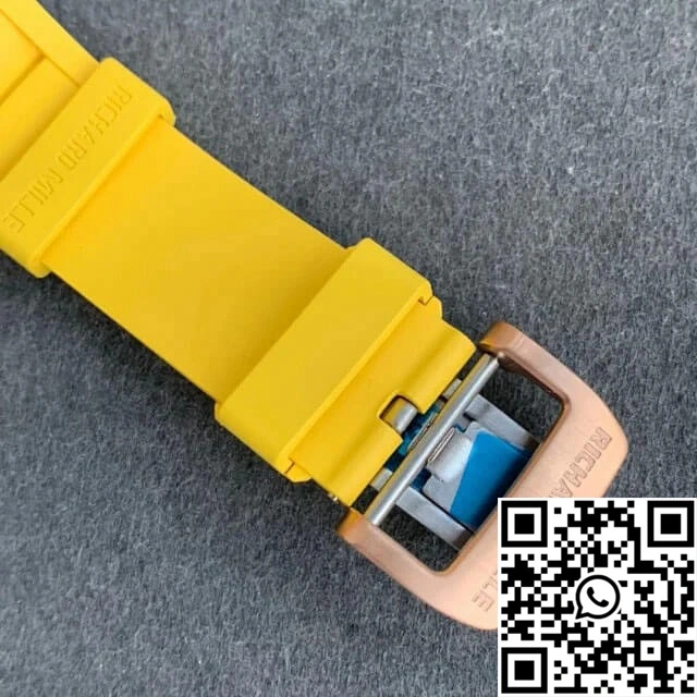 Richard Mille RM011 KV Factory Titanium Yellow Rubber Strap QuickDry 2351