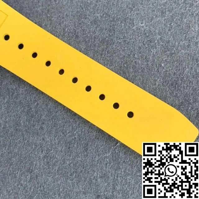 Richard Mille RM011 KV Factory Titanium Yellow Rubber Strap QuickDry 2351