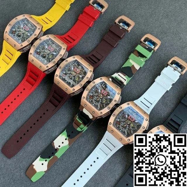 Richard Mille RM011 KV Factory Titanium Yellow Rubber Strap QuickDry 2351