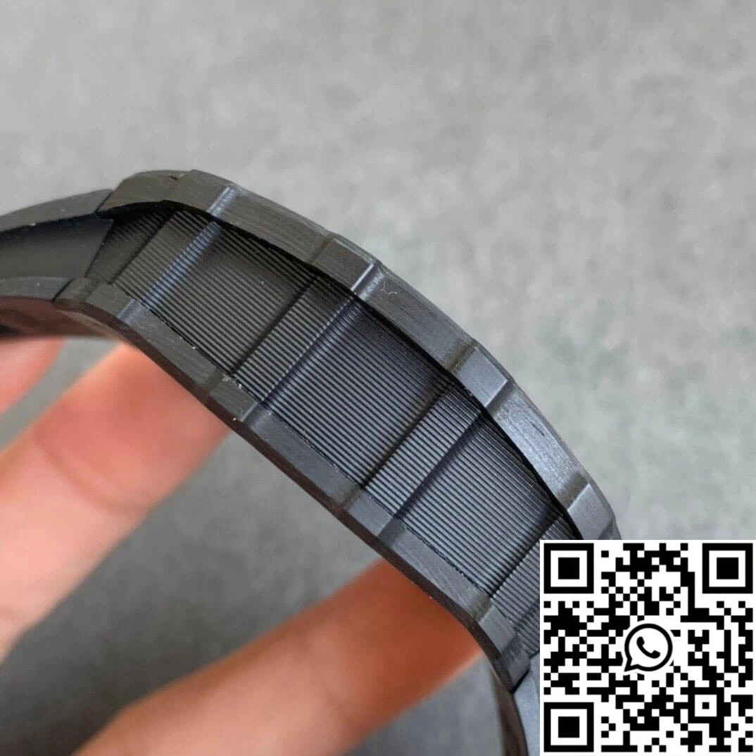 FlexibleFit Richard Mille RM035-02 KV Factory Carbon Fiber Black Rubber Strap 2484