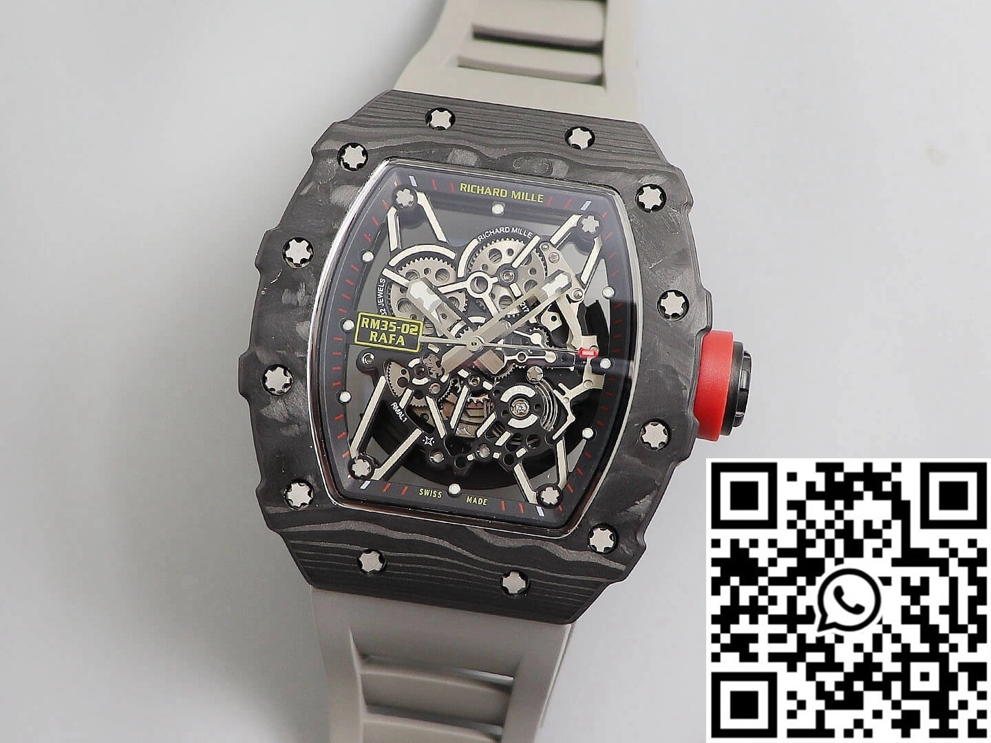Richard Mille RM035 KV Factory V3 Carbon Fiber Skeleton Dial Original 2371