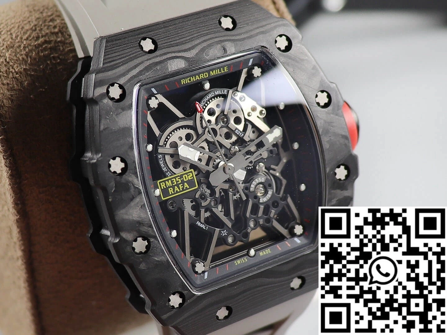 Richard Mille RM035 KV Factory V3 Carbon Fiber Skeleton Dial Original 2371