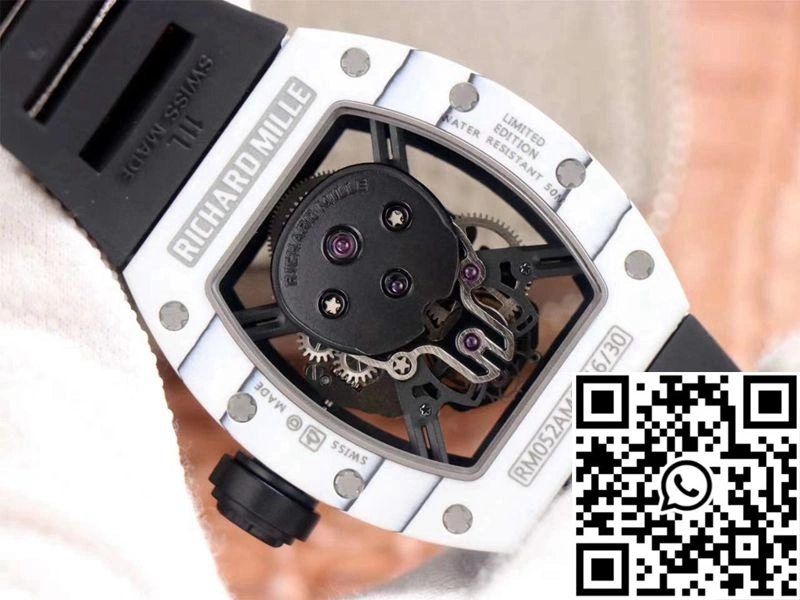 Richard Mille RM052-01 Tourbillon JB Factory White Ceramic GoodFit 2382