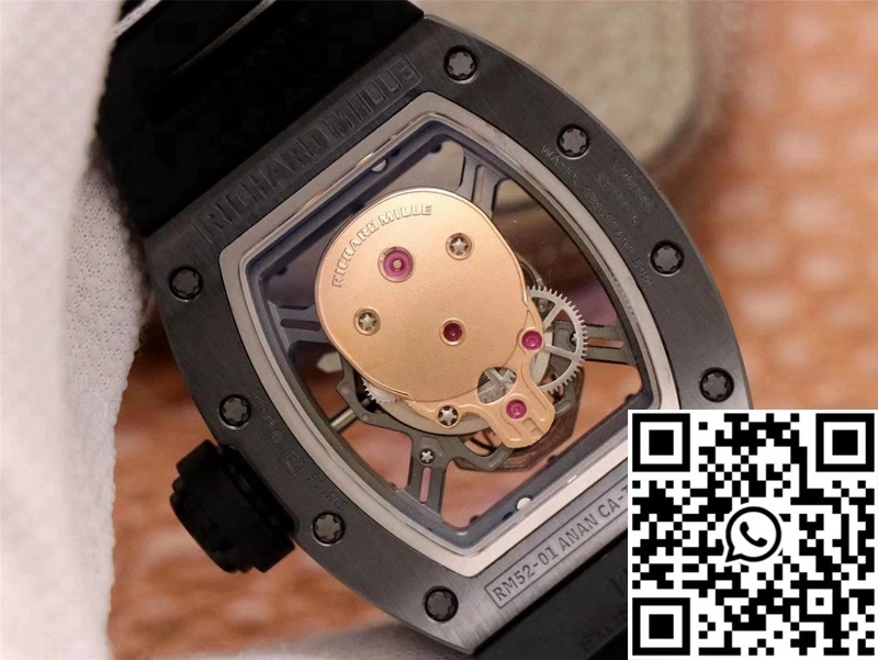 Richard Mille RM052-01 ZF Factory Black Ceramic Rose Gold Skull Dial Upgraded 2380
