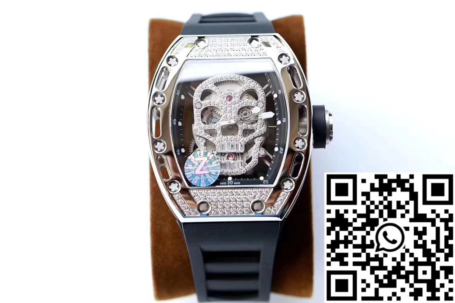 Richard Mille RM052 Titanium Z Factory Diamond Skull Dial Trendy 2379