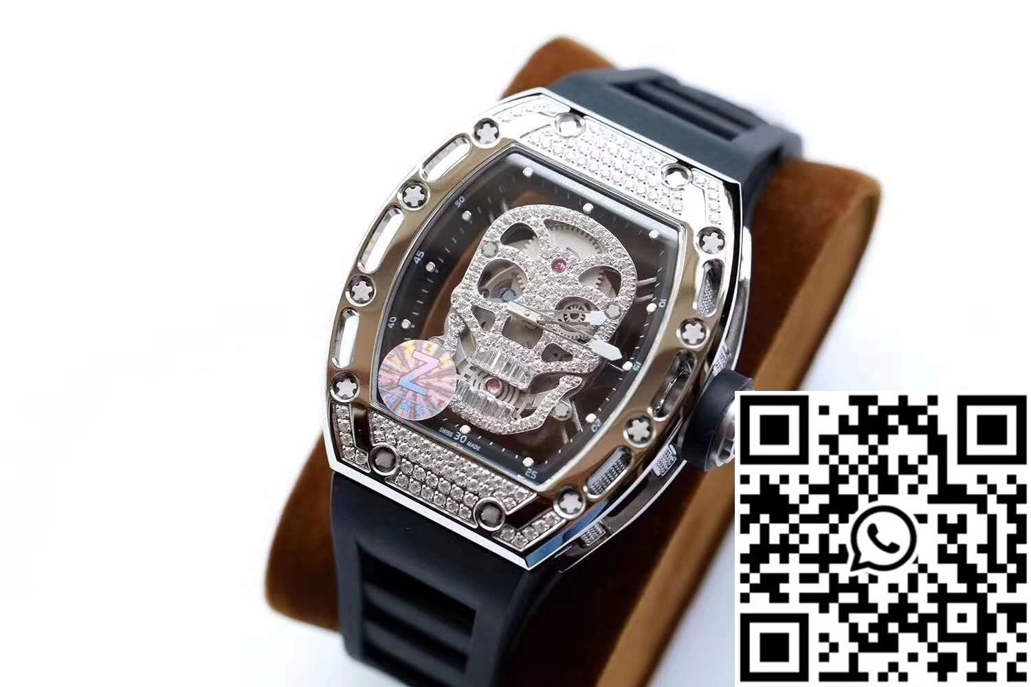 Richard Mille RM052 Titanium Z Factory Diamond Skull Dial Trendy 2379