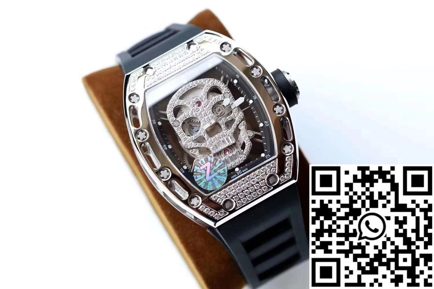 Richard Mille RM052 Titanium Z Factory Diamond Skull Dial Trendy 2379