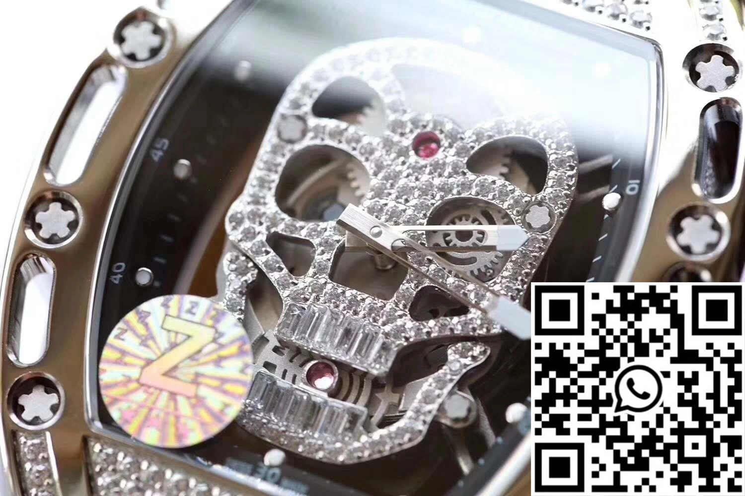 Richard Mille RM052 Titanium Z Factory Diamond Skull Dial Trendy 2379