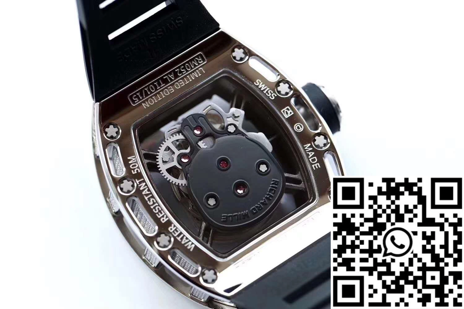 Richard Mille RM052 Titanium Z Factory Diamond Skull Dial Trendy 2379
