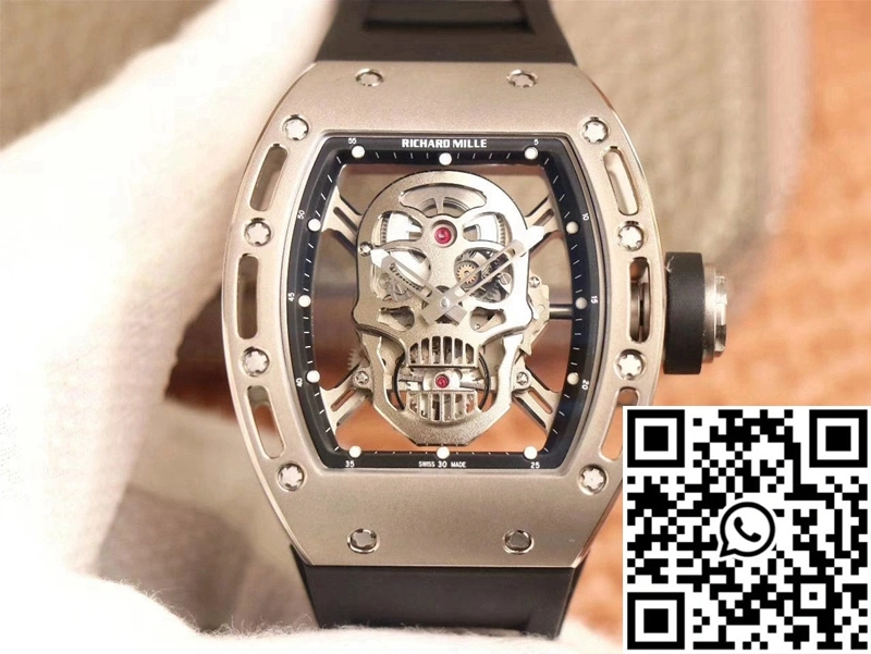 Richard Mille RM052 ZF Factory Silver Titanium Skull Dial TopPick 2383