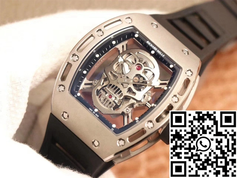 Richard Mille RM052 ZF Factory Silver Titanium Skull Dial TopPick 2383