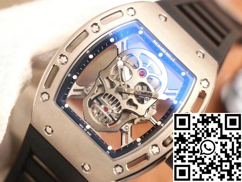 Richard Mille RM052 ZF Factory Silver Titanium Skull Dial TopPick 2383