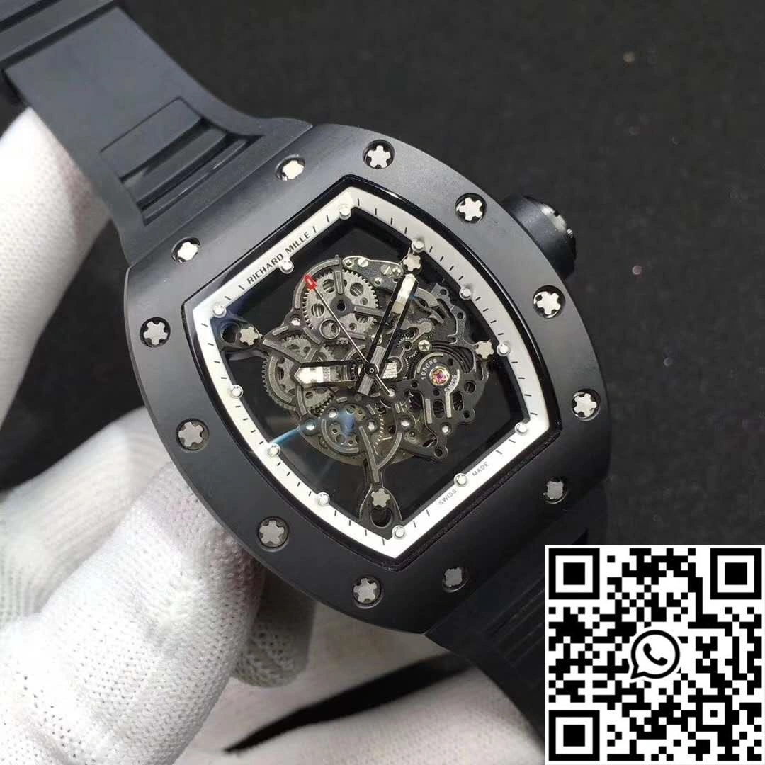 Richard Mille RM055 KV Factory Ceramic White Skeleton Dial Contemporary 2427