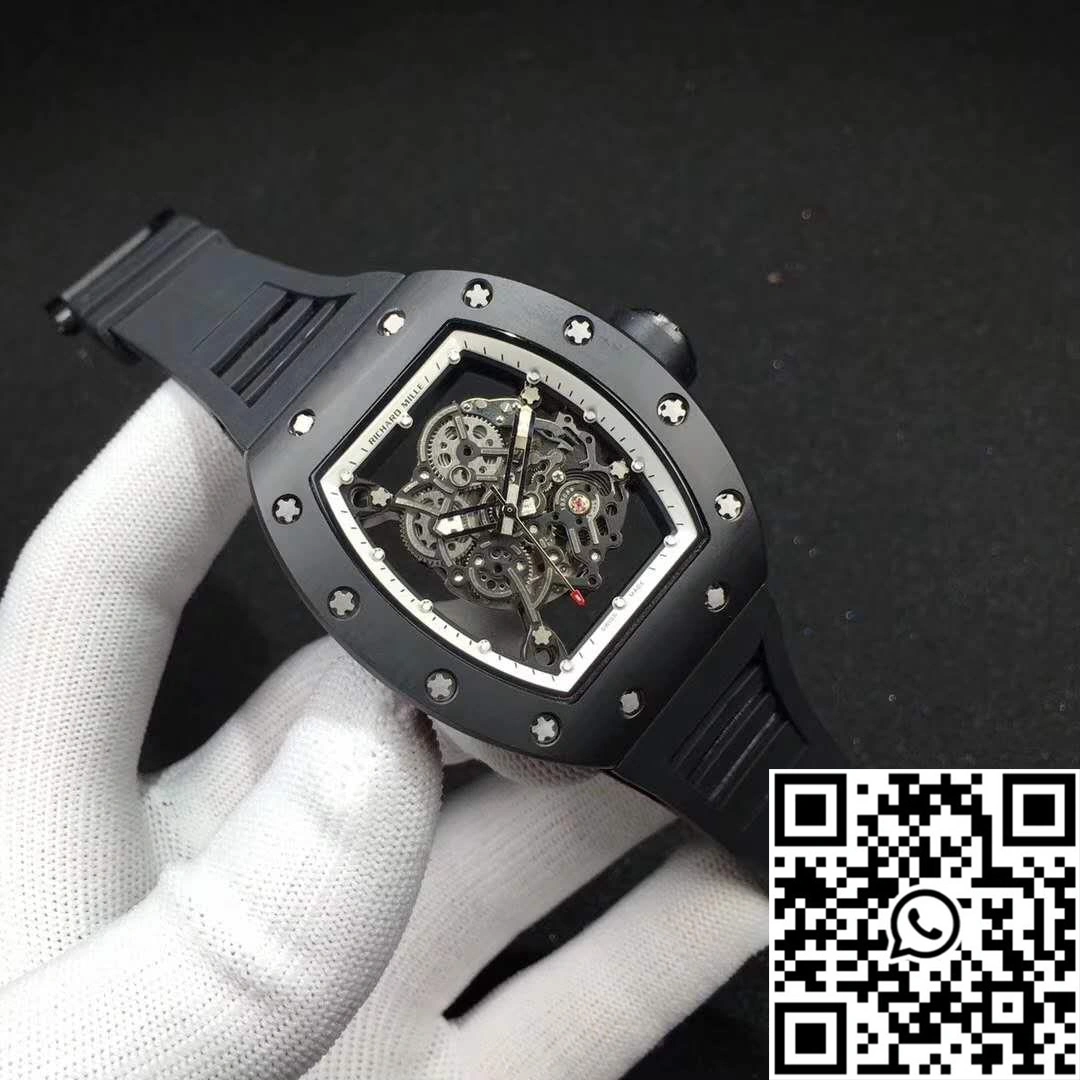Richard Mille RM055 KV Factory Ceramic White Skeleton Dial Contemporary 2427
