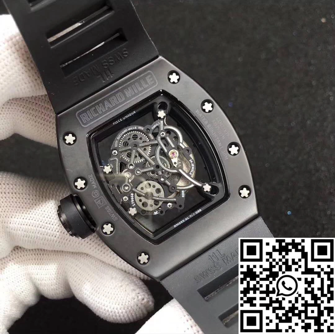 Richard Mille RM055 KV Factory Ceramic White Skeleton Dial Contemporary 2427