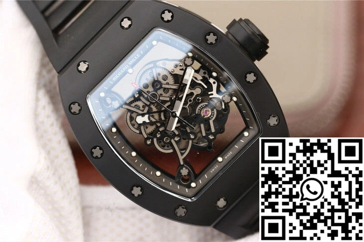 Richard Mille RM055 KV Factory Ceramics Black Strap Elegant 2423