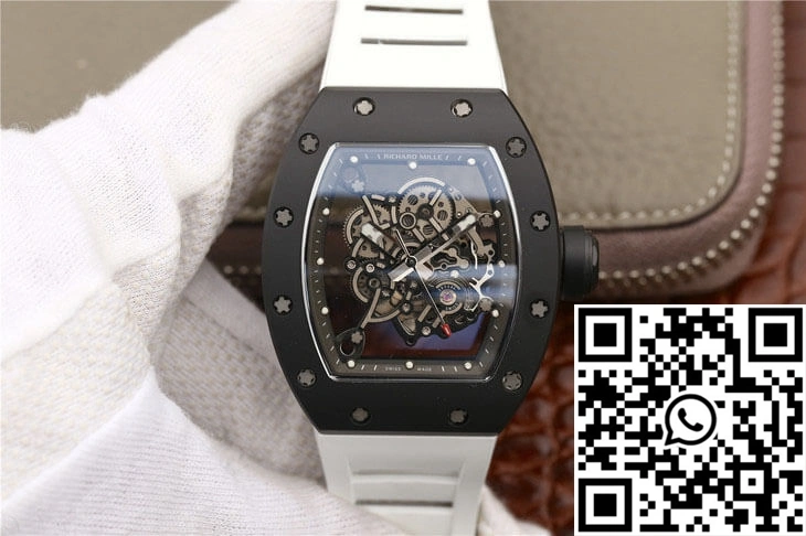 Cozy Richard Mille RM055 KV Factory Ceramics White Strap 2442