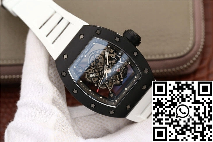 Cozy Richard Mille RM055 KV Factory Ceramics White Strap 2442