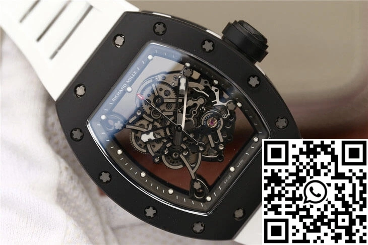 Cozy Richard Mille RM055 KV Factory Ceramics White Strap 2442