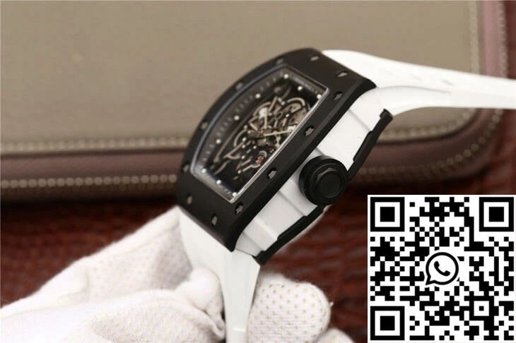 Cozy Richard Mille RM055 KV Factory Ceramics White Strap 2442