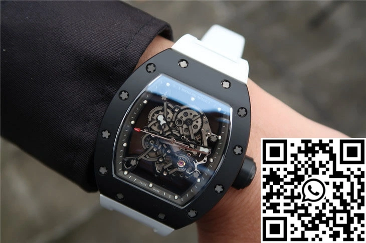 Cozy Richard Mille RM055 KV Factory Ceramics White Strap 2442