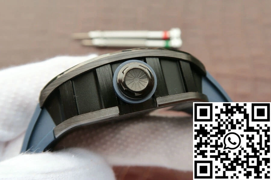 Bright Richard Mille RM055 KV Factory Dark Blue Rubber Strap 2430