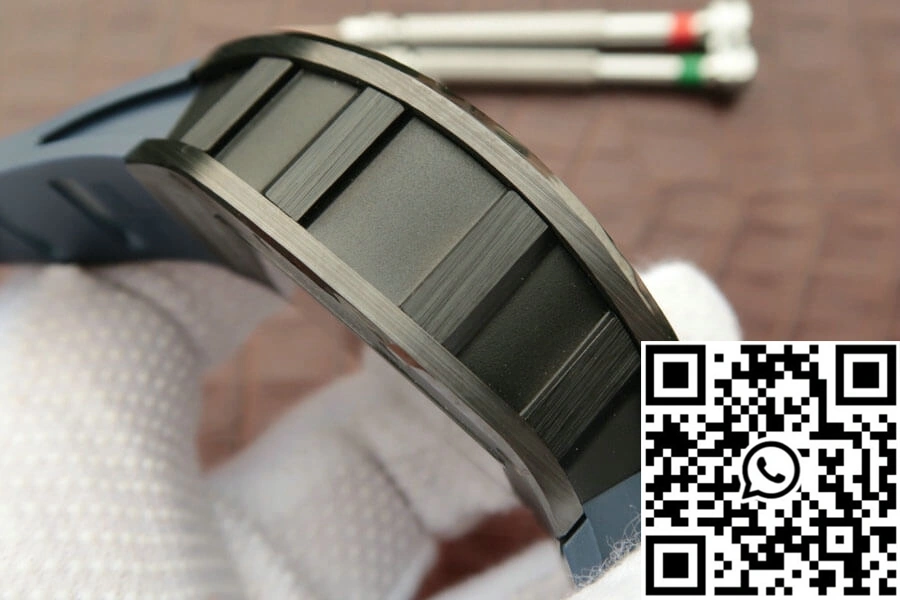 Bright Richard Mille RM055 KV Factory Dark Blue Rubber Strap 2430