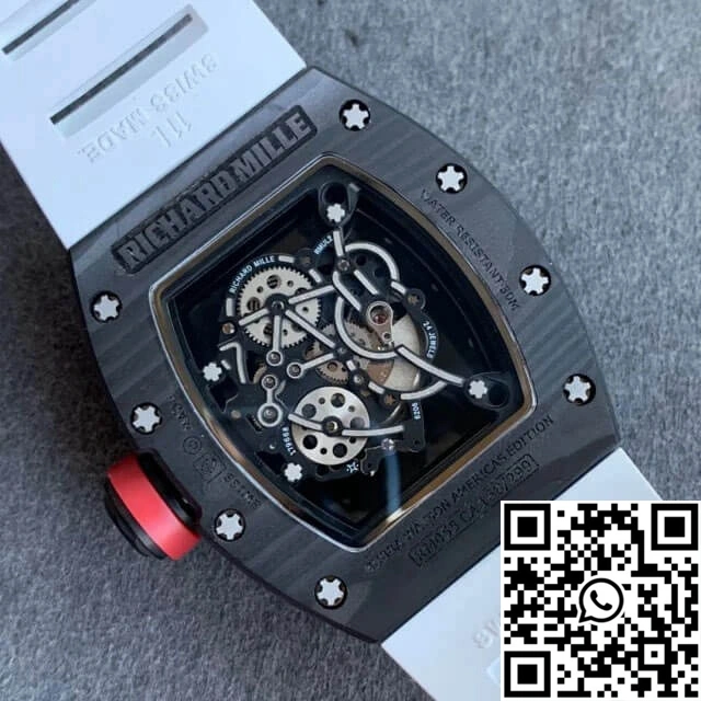 Richard Mille RM055 KV Factory V2 Carbon Fiber Black Case Durable 2431