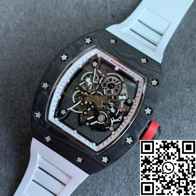 Richard Mille RM055 KV Factory V2 Carbon Fiber Black Case Durable 2431