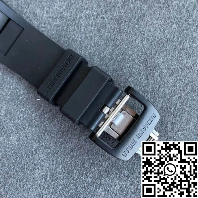 EasyCare Richard Mille RM055 KV Factory V2 Carbon Fiber Black Rubber Strap 2451