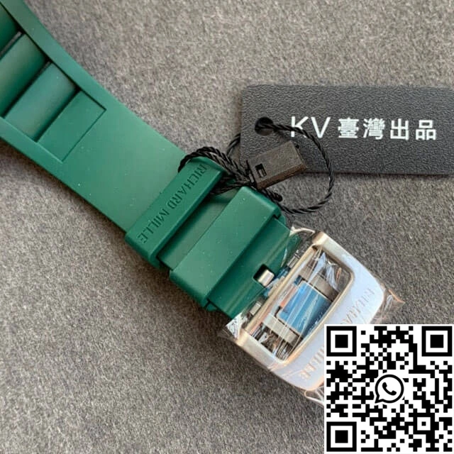 UrbanStyle Richard Mille RM055 KV Factory V2 Green Rubber Strap 2408