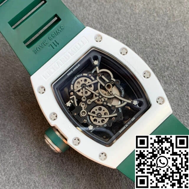 UrbanStyle Richard Mille RM055 KV Factory V2 Green Rubber Strap 2408